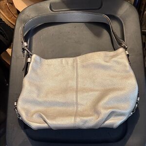 Coach Cream Leather Shoulder Bag